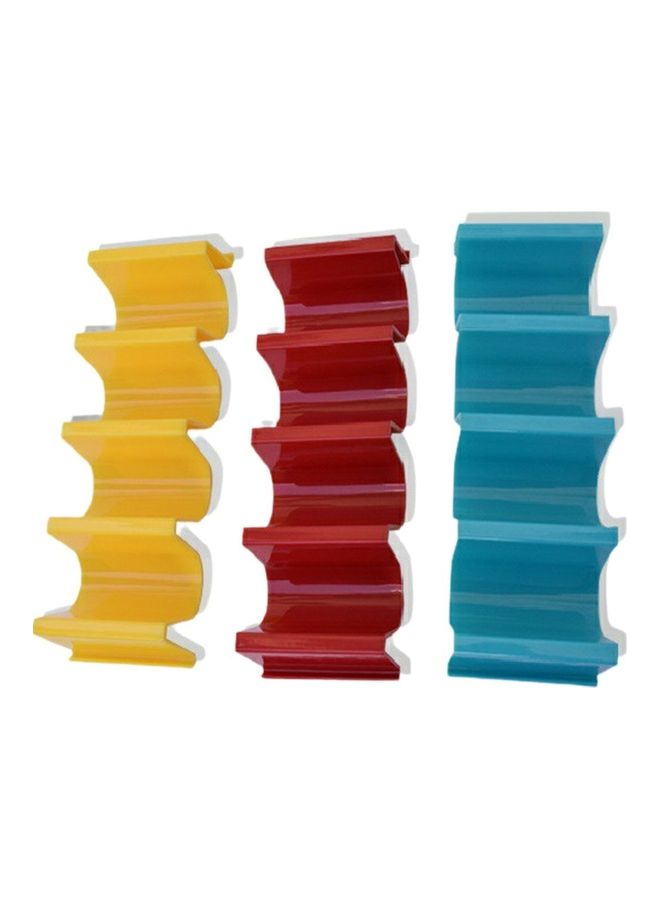 طقم حوامل تاكو مكون من 6 قطع متعدد الألوان 18.3x3.3x5.5سم - Image 1