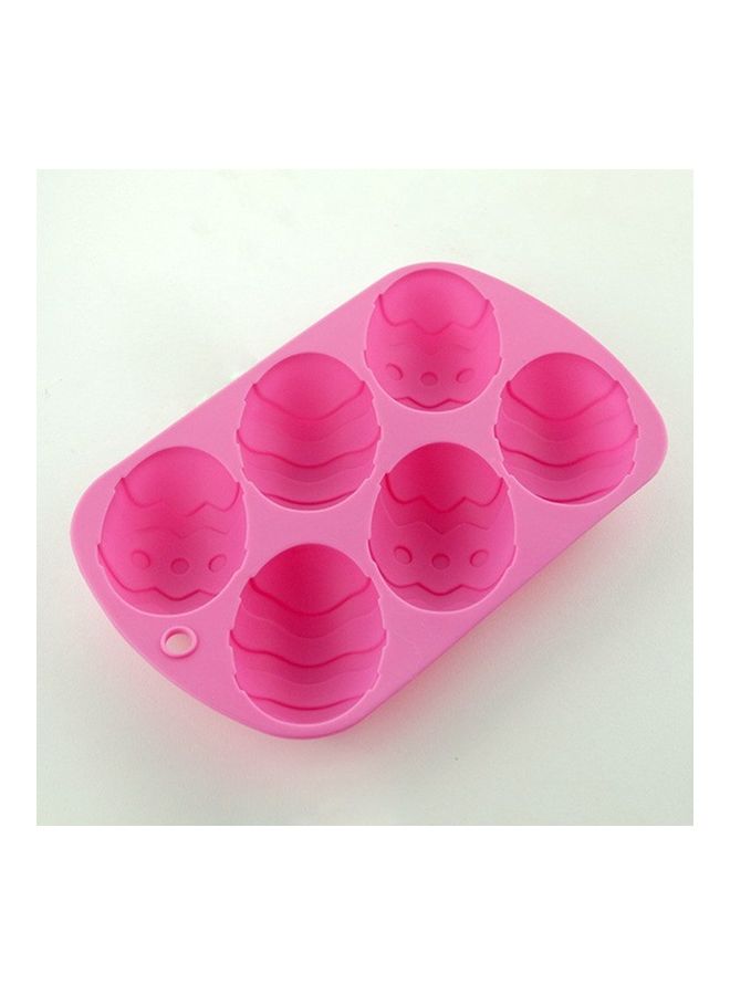 Generic - Silicone Cake Egg Mold pink 20.5X13X2.5cm - Image 1