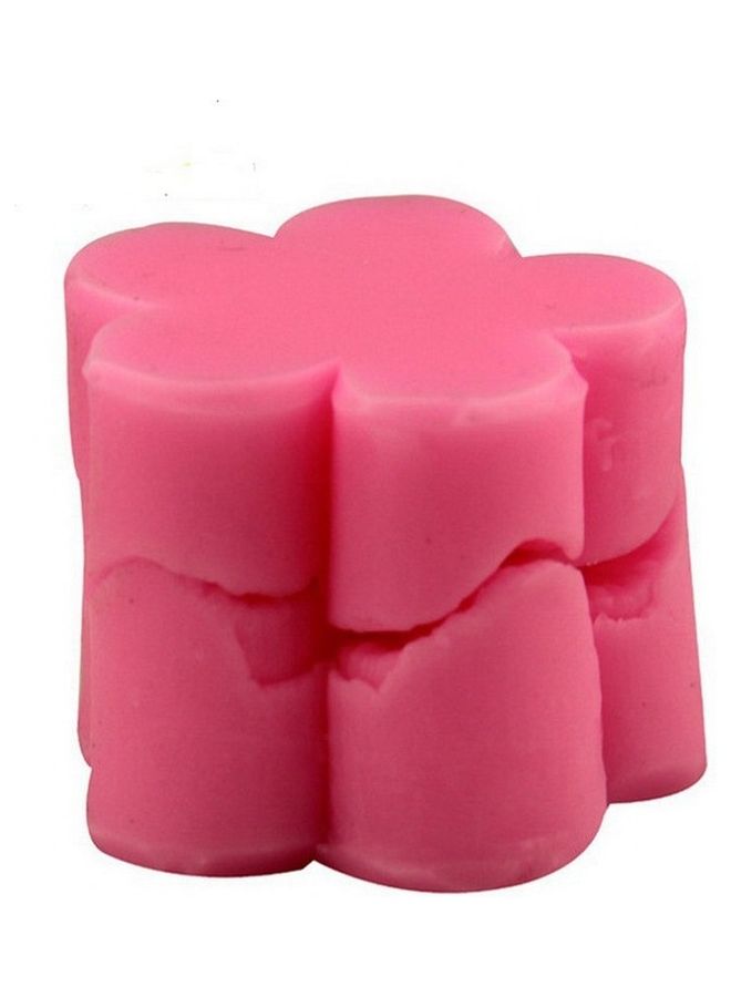 Plum Flower Petals Cake Chocolate Decorative Silicone  Mould Pink 3.6x3.6x3cm - Image 4
