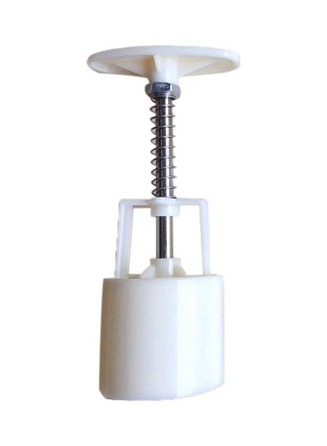 Round Shape Hand Pressed Adjustable Food Pastry Moon Cake Model white 14x5x4.5cm - Image 1