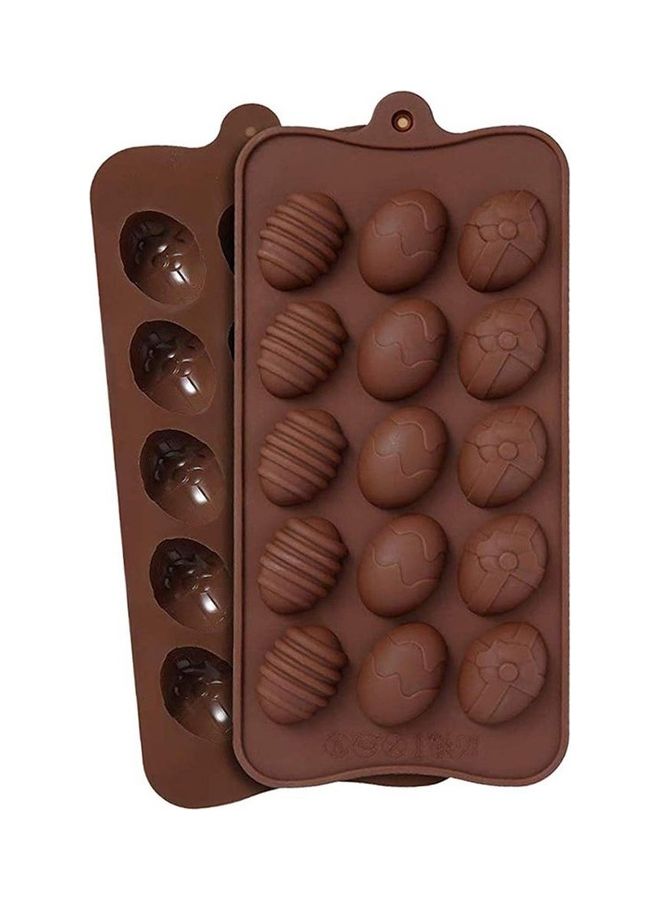 Chocolate Egg Mold Brown 25*13*5cm - Image 1