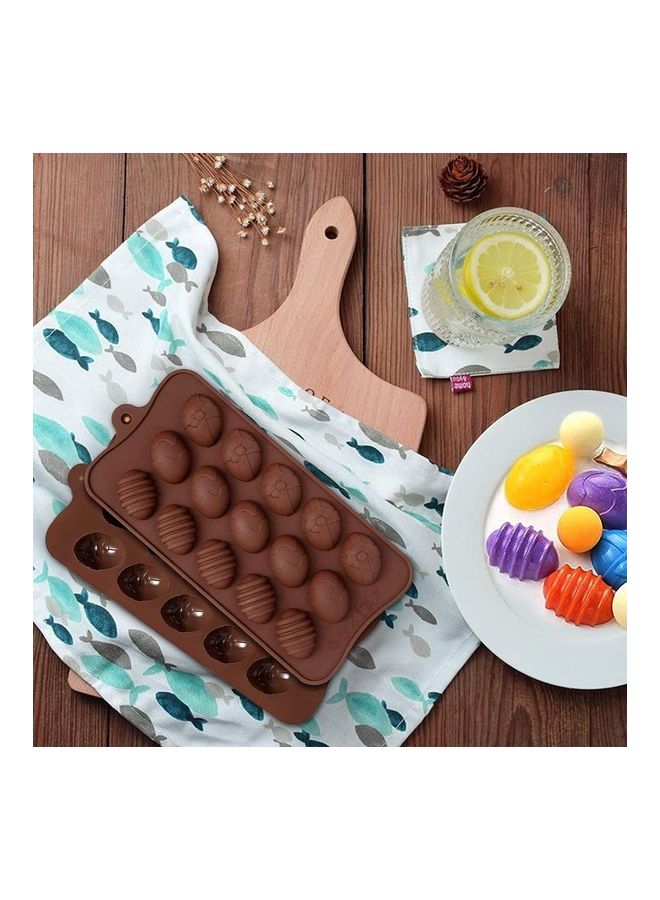 Chocolate Egg Mold Brown 25*13*5cm - Image 2