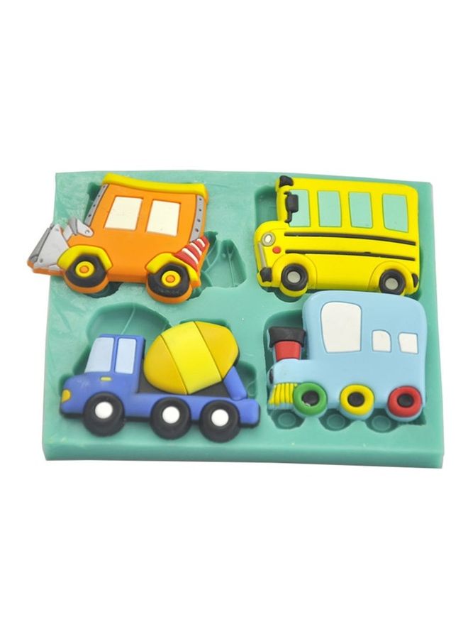 Generic Bus Truck Car Shape Fondant Cake Mould Green 11x9x1cm  - Image 2