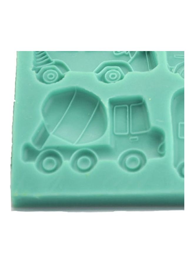 Generic Bus Truck Car Shape Fondant Cake Mould Green 11x9x1cm  - Image 3