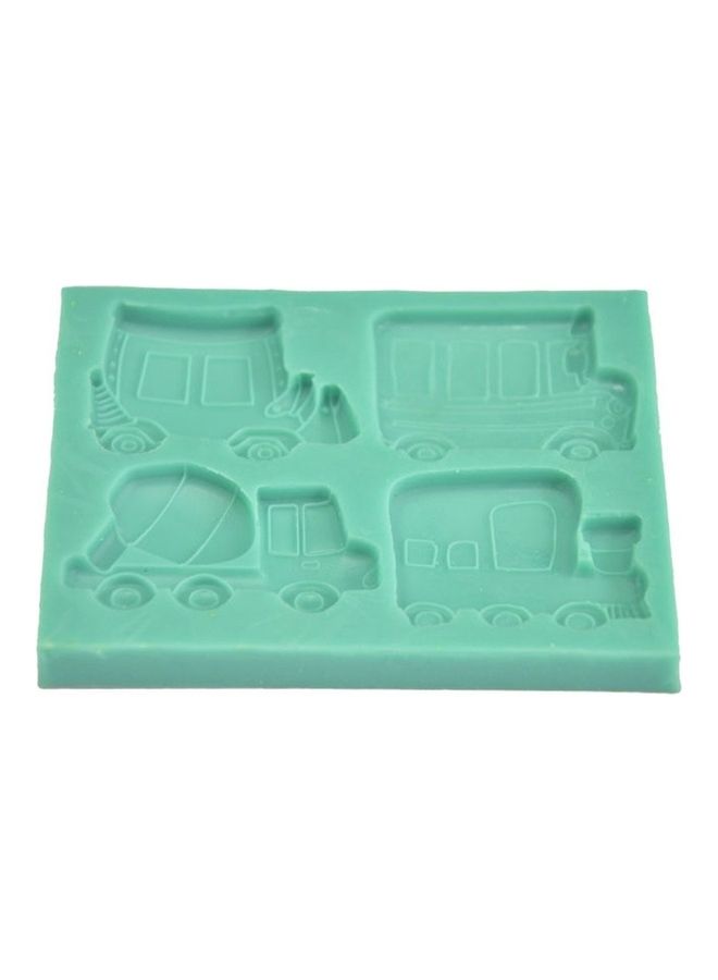 Generic Bus Truck Car Shape Fondant Cake Mould Green 11x9x1cm  - Image 5
