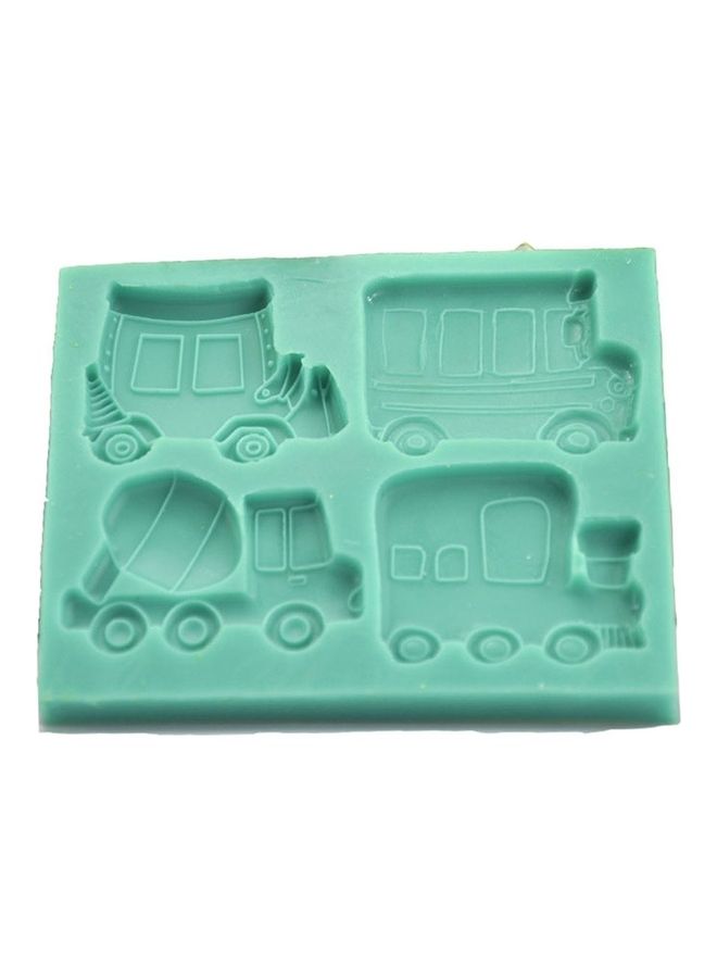 Generic Bus Truck Car Shape Fondant Cake Mould Green 11x9x1cm  - Image 4