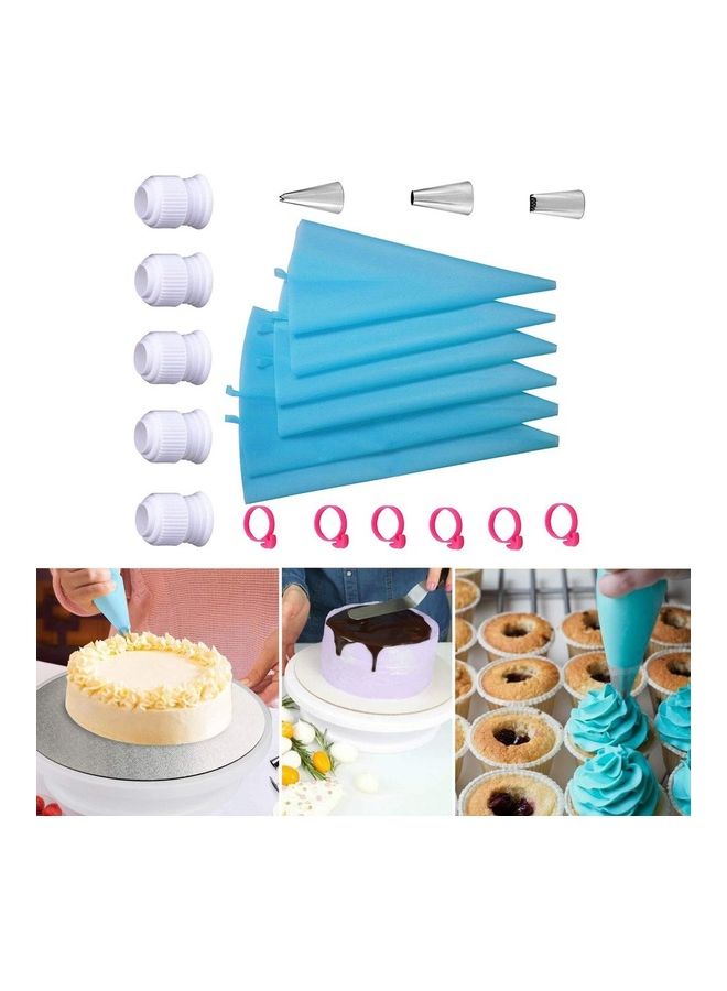 طقم فوهات تزيين الكيك والمعجنات مكون من 24 قطعة متعدد الألوان 20x10x3سم - Image 3