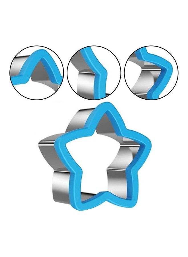 Stainless Steel Star Shape Baking Mold Blue/Silver 10.5x10.5x2cm  - Image 2