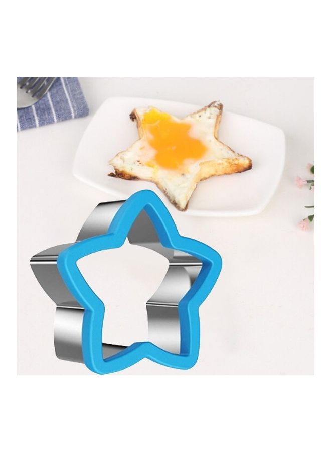 Stainless Steel Star Shape Baking Mold Blue/Silver 10.5x10.5x2cm  - Image 1
