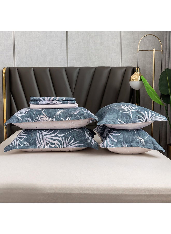RISHAHOME 6-Piece Double Size Duvet Cover Set Microfiber Multicolour  - Image 3