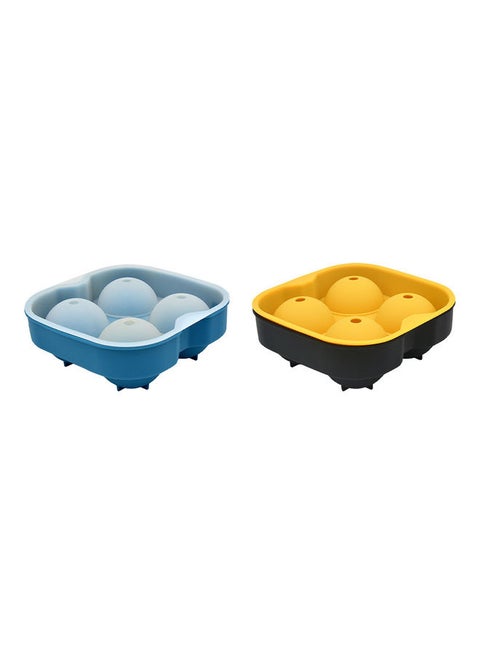 2-Piece Sphere Ice Ball Maker Multicolour 18.00 x 13.50 x 18.00cm