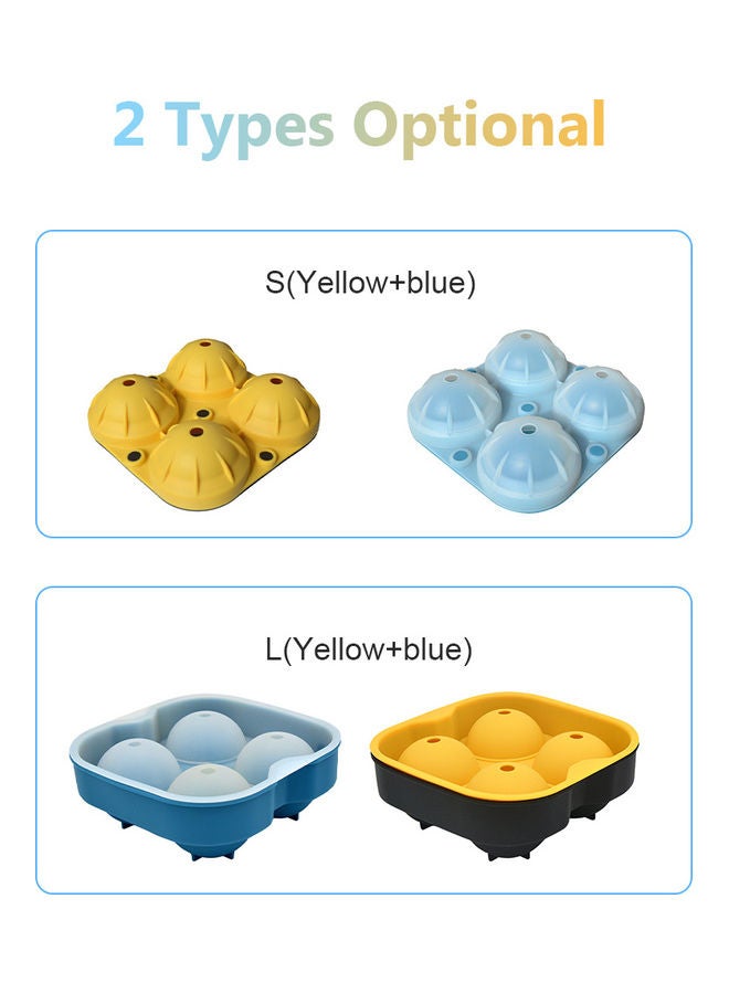 2-Piece Sphere Ice Ball Maker Multicolour 18.00 x 13.50 x 18.00cm