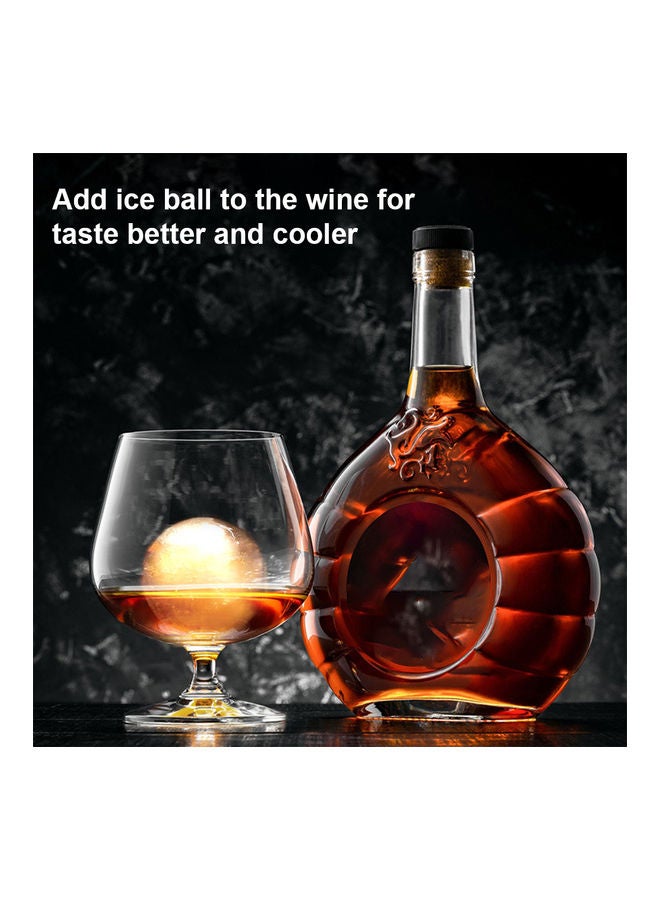 2-Piece Sphere Ice Ball Maker Multicolour 18.00 x 13.50 x 18.00cm