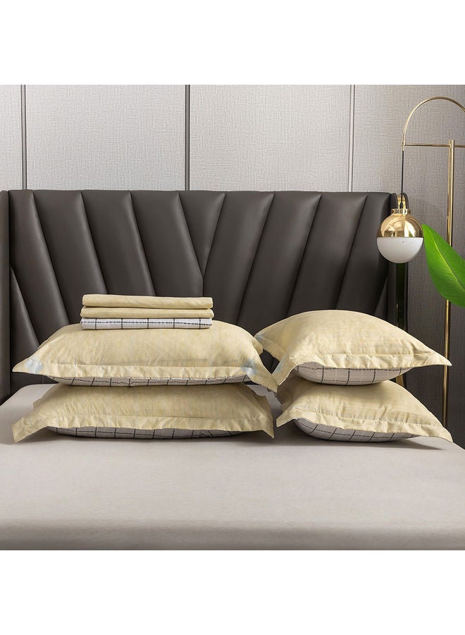 RISHAHOME 6-Piece Double Size Duvet Cover Set Microfiber Multicolour  - Image 3