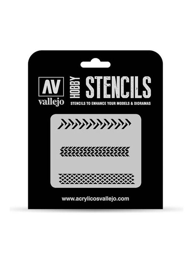 Vallejo Tyre Mark Stencil 