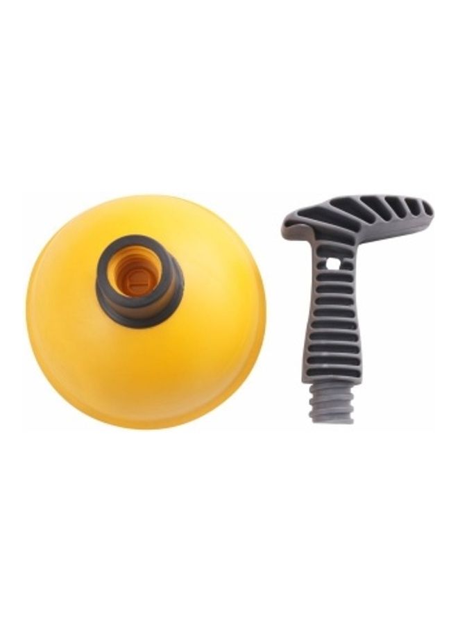 كلاسي تاتش كباس للحوض أصفر/رمادي 17x12.5x12.5سم - Image 3