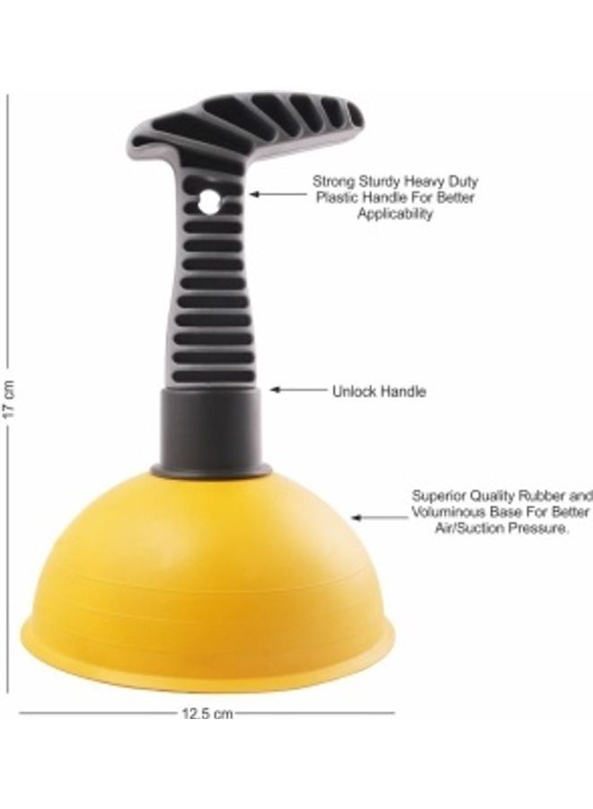 كلاسي تاتش كباس للحوض أصفر/رمادي 17x12.5x12.5سم - Image 4