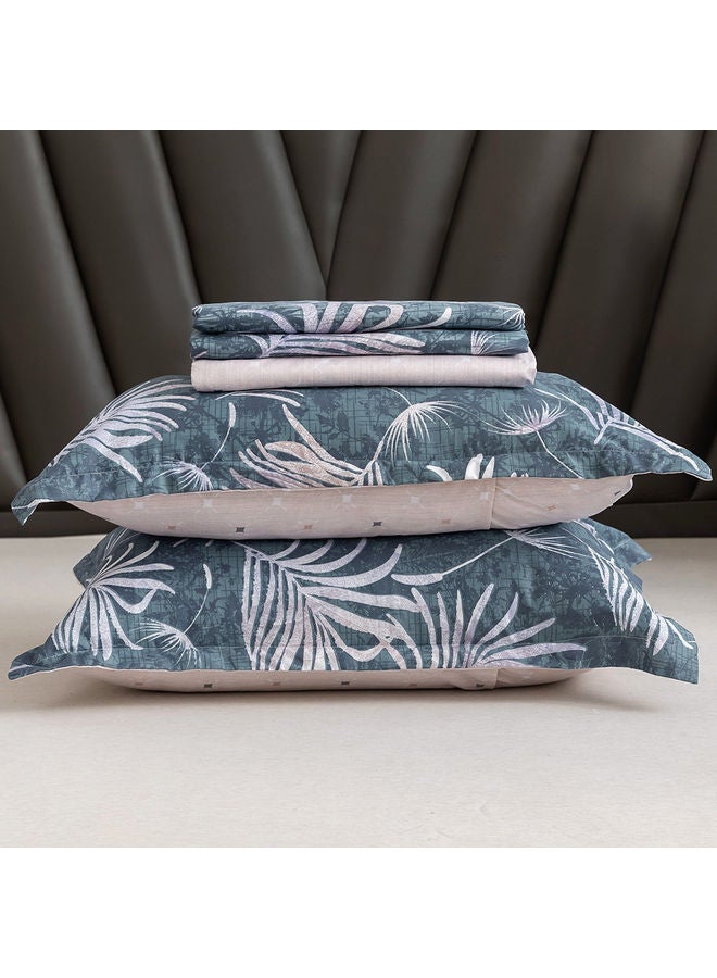 RISHAHOME 4-Piece Single Size Duvet Cover Set Microfiber Multicolour 160x210cm  - Image 3