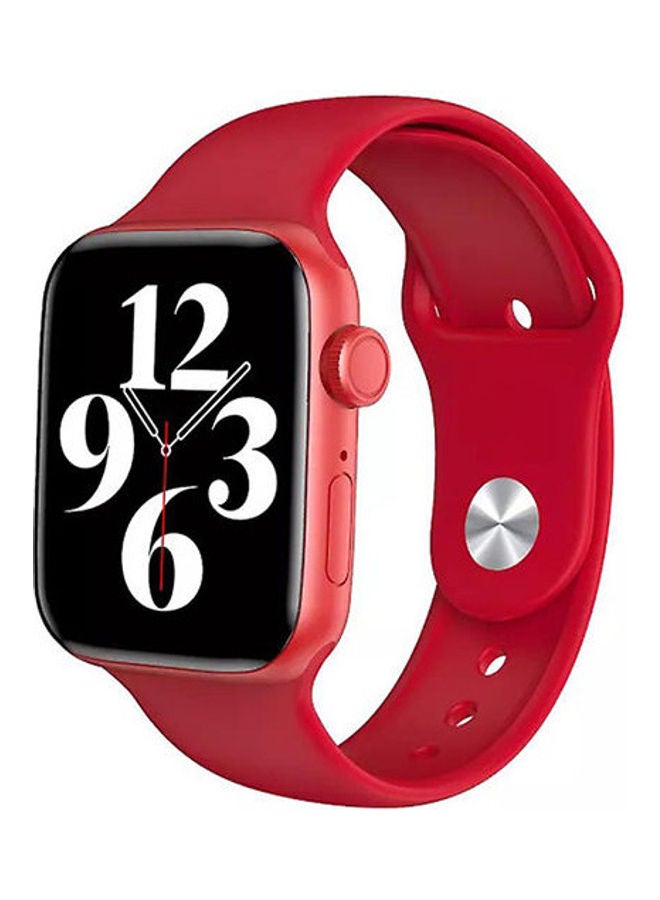 ساعة يد ذكية بشاشة كاملة من السلسلة 6 مع غطاء حماية من الألومنيوم أحمر - Image 1