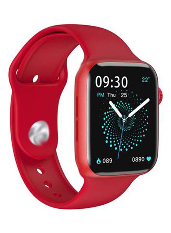 ساعة يد ذكية بشاشة كاملة من السلسلة 6 مع غطاء حماية من الألومنيوم أحمر - Image 2