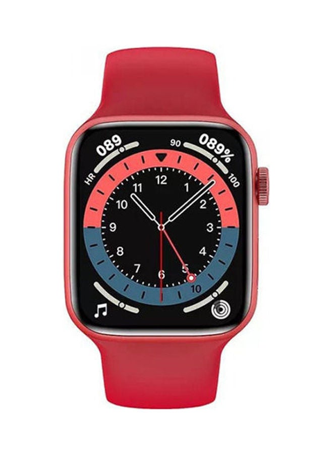 ساعة يد ذكية بشاشة كاملة من السلسلة 6 مع غطاء حماية من الألومنيوم أحمر - Image 3