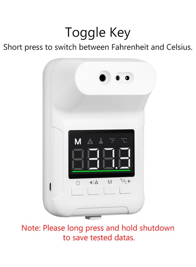 Generic Non-contact Wall-Mounted Thermometer White - Image 3