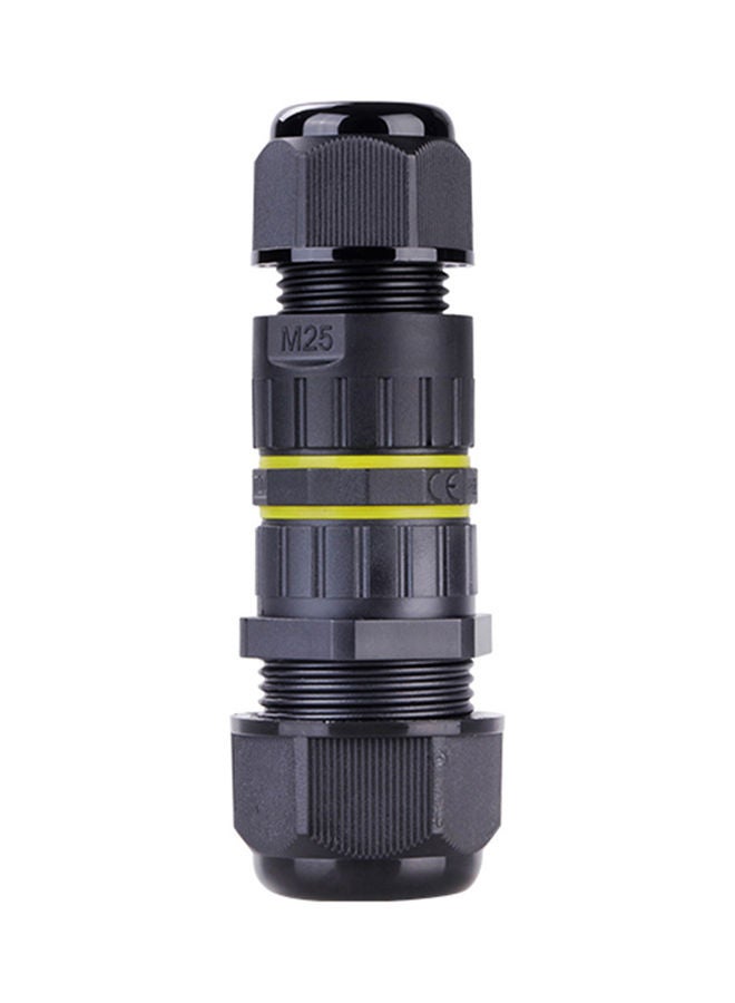 IP68 Waterproof Outdoor Electrical Cable Connector Junction Box Black - Image 1