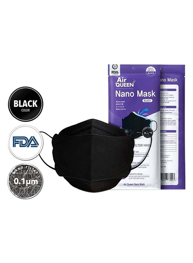 Air QUEEN Pack Of 5 Pieces Nano Face Mask  - Image 2