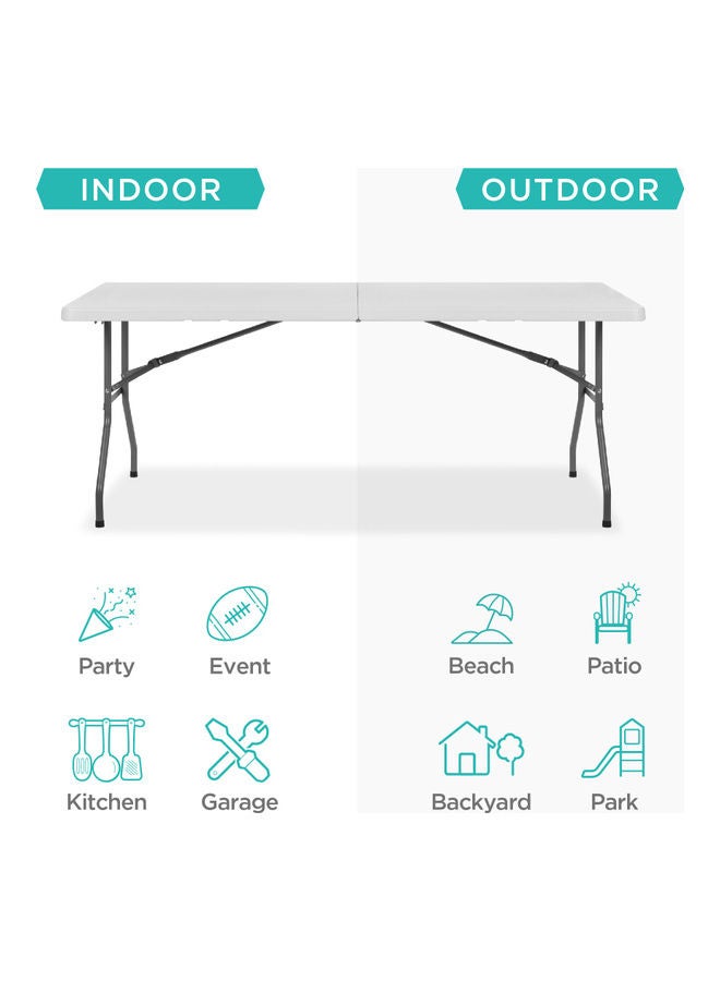Biki Foldable Table for Indoor and Outdoor White - Image 2