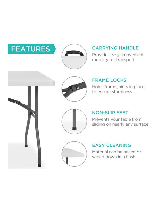 Biki Foldable Table for Indoor and Outdoor White - Image 3