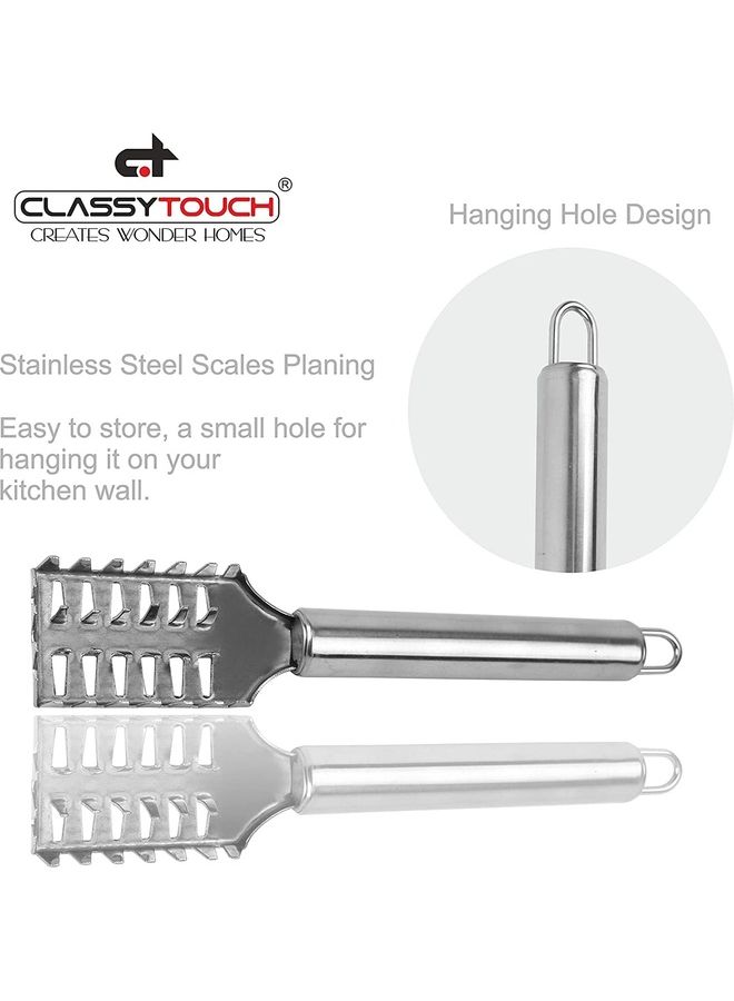 كلاسي تاتش رأس منشار من الستانلس ستيل فضي 19.5x3.5سم - Image 5