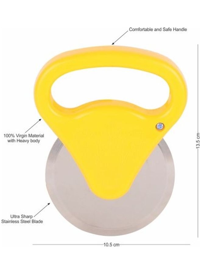 كلاسي تاتش قطاعة بيتزا أصفر/ابيض - Image 5