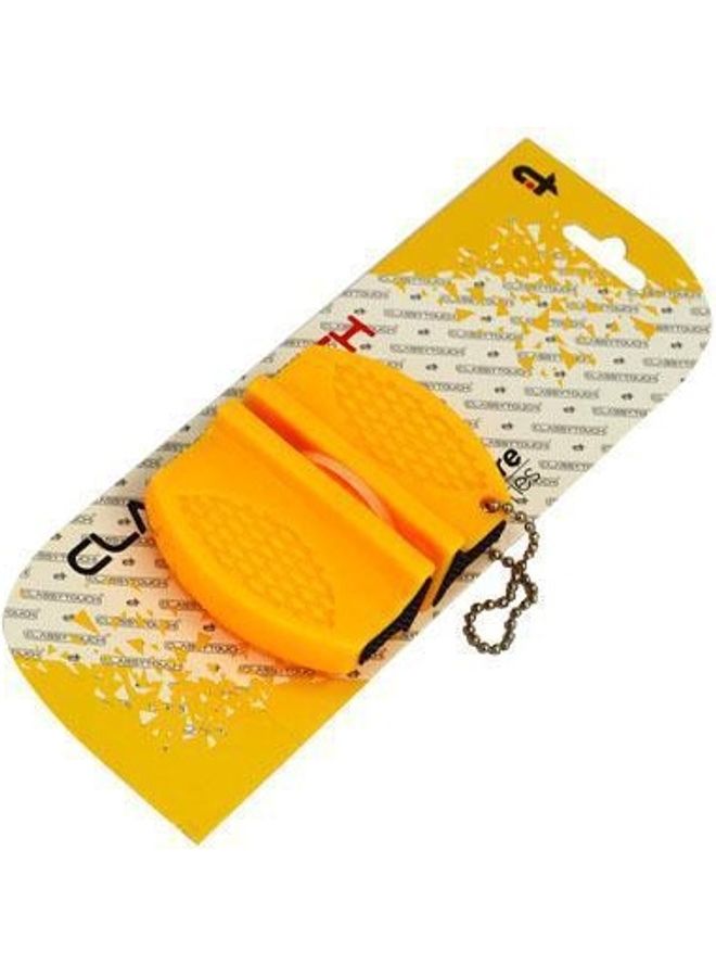 كلاسي تاتش أداة شحذ سكاكين يدوية أصفر 7.5x6سم