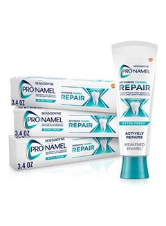 SENSODYNE PRONAMEL 3-Pieces Intensive Enamel Repair Toothpaste for Sensitive Teeth Set White/Green 5.25x1.5x6.63inch  - Image 1