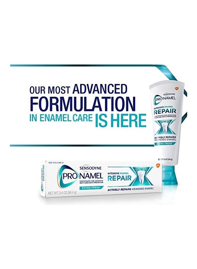SENSODYNE PRONAMEL - 3-Pieces Intensive Enamel Repair Toothpaste for Sensitive Teeth Set White/Green 5.25x1.5x6.63inch - Image 1