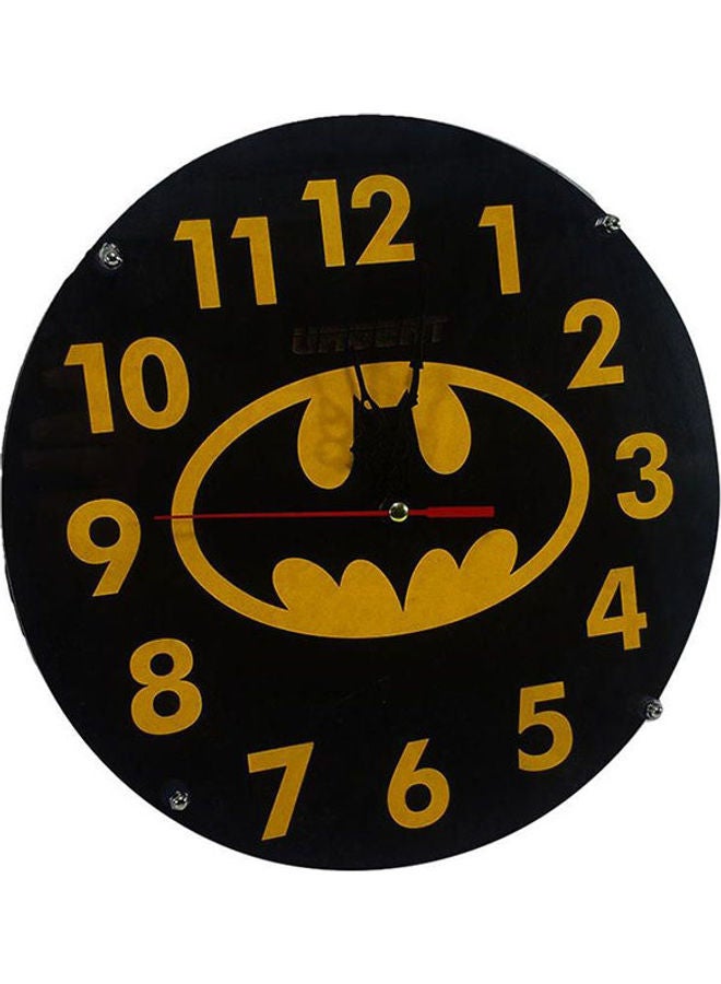 A4M Wood Art Wooden Wall Clock In The Form Of Batman 30 Cm MultiColour  - Image 2