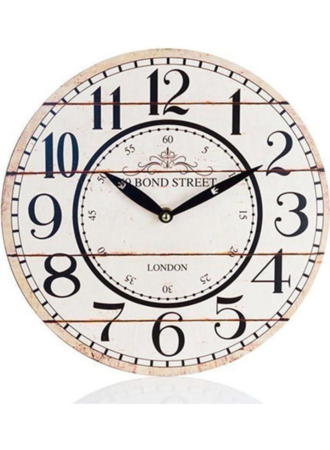 Generic - Wood Analog Clock  Wall Clocks MultiColour - Image 1