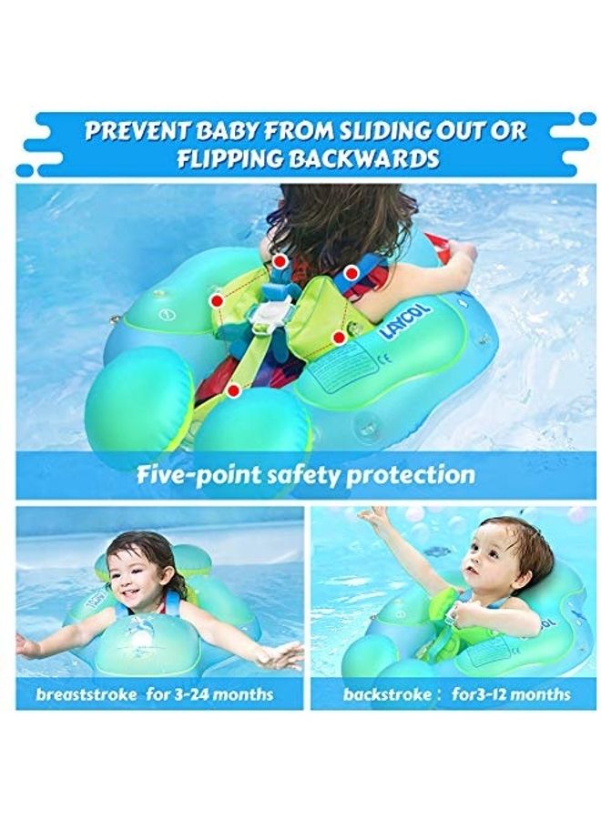 LAYCOL Baby Swimming Pool Float with Removable UPF UV Sun Protection Canopy - Image 1
