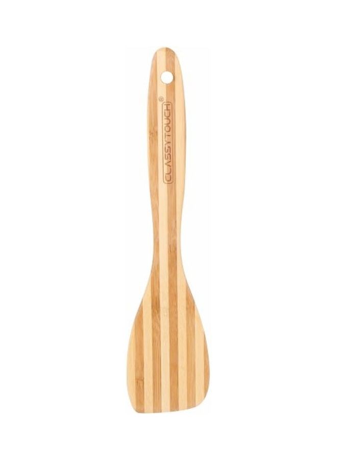 Premium Bamboo Curved Spatula Sandal Yellow 28x3x6.5cm
