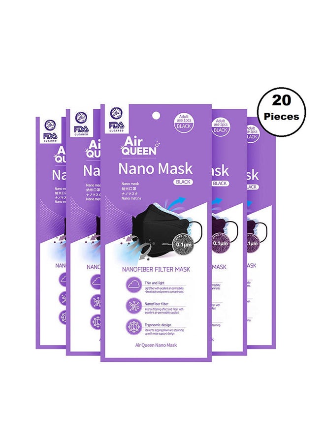 Air QUEEN - Pack Of 20 Pieces Nano Face Mask - Image 1