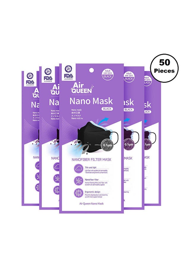 Air QUEEN Pack Of 50 Pieces Nano Face Mask  - Image 1