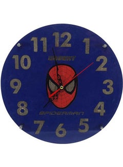 Spiderman Wooden Wall Clock 30 Cm MultiColour