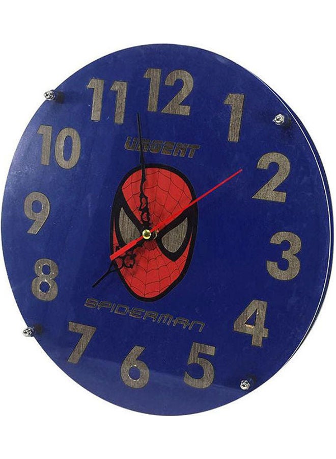 A4M Wood Art - Spiderman Wooden Wall Clock 30 Cm MultiColour - Image 1