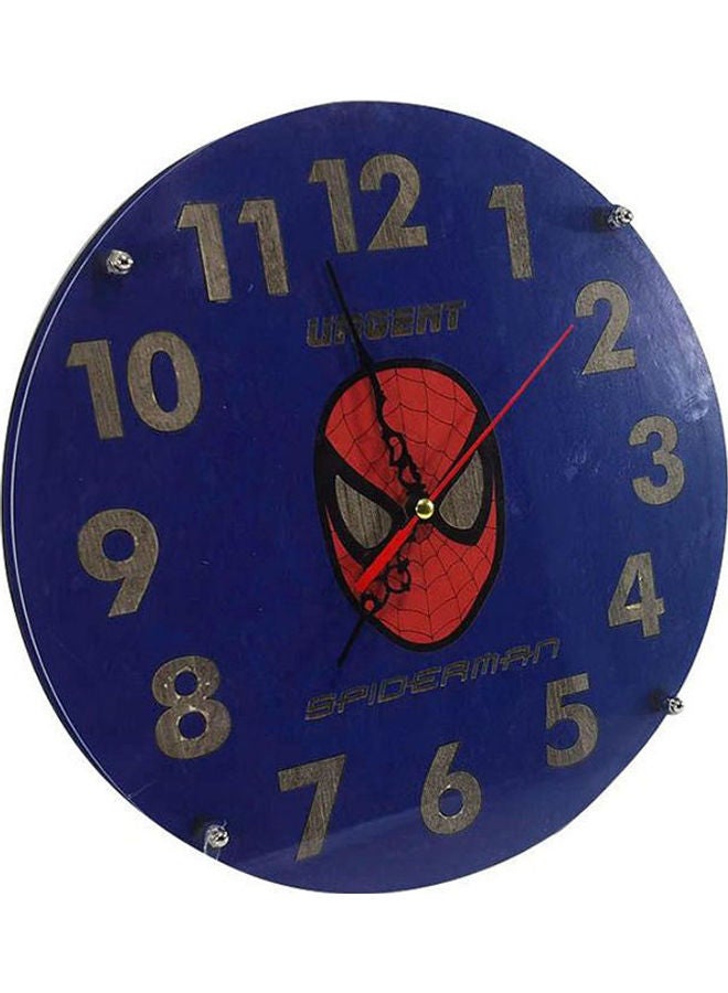 A4M Wood Art - Spiderman Wooden Wall Clock 30 Cm MultiColour - Image 1