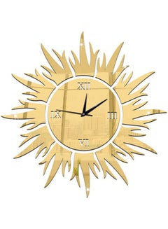 Generic Mirror Wall Clock 3D Decorative Wall Clocks Diy Wall Watches Home Decor Gold  - Image 1