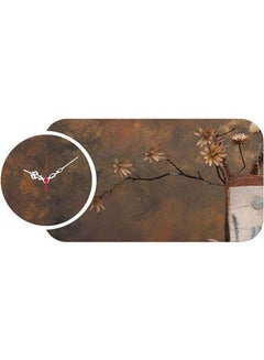 Home Art Home Art 238Hma5155 Decorative Mdf Clock (2 Pieces) Multicolour  - Image 1