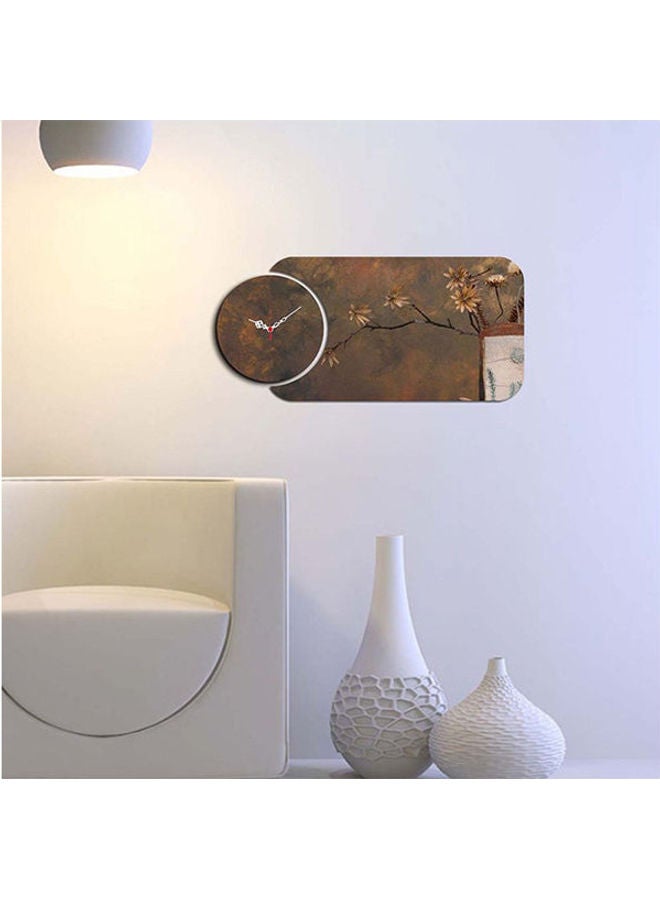 Home Art Home Art 238Hma5155 Decorative Mdf Clock (2 Pieces) Multicolour  - Image 2