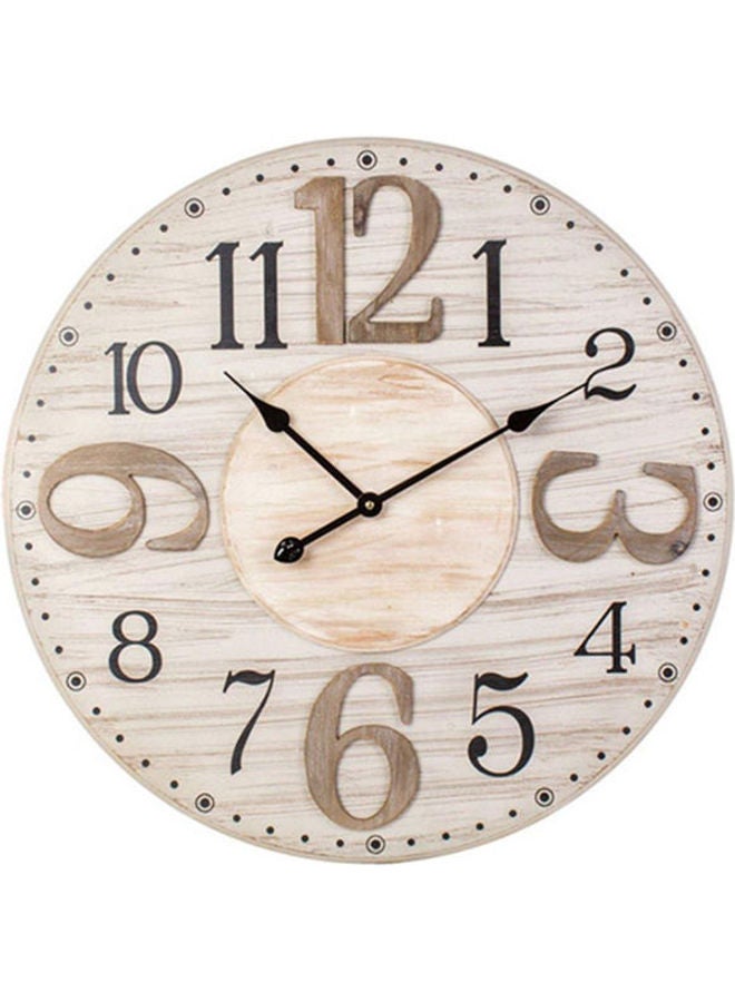 Generic - Wood Analog Clock  Wall Clocks MultiColour - Image 1