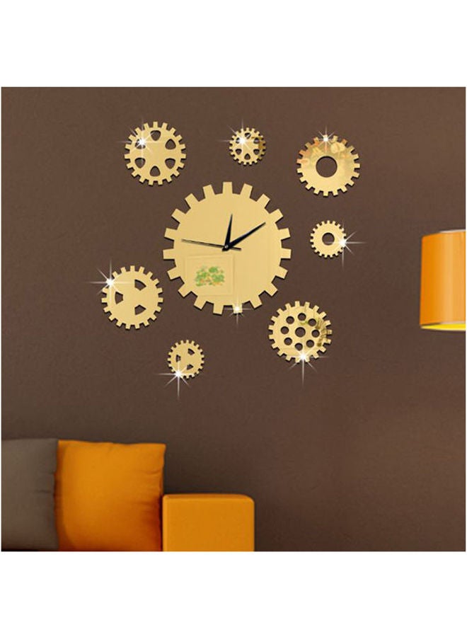 Generic Mirror Wall Clock 3D Decorative Wall Clocks Diy Wall Watches Home Decor MultiColour  - Image 2