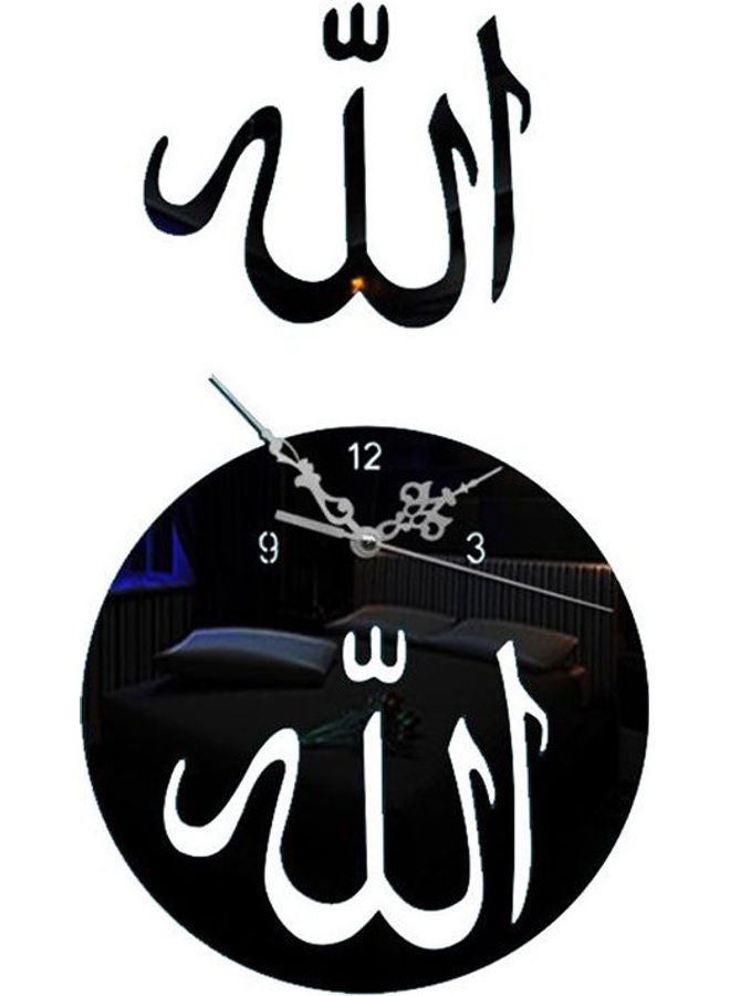 Design Wall Clock 3D Acrylic Material Removable Wall Clock Religion Shape Pattern Wall Clock MultiColour